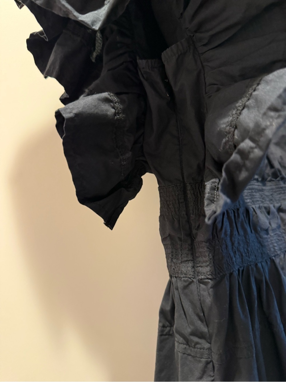 Ulla Johnson Black Tiered Ruffle Mini Dress - Picture 6 of 7
